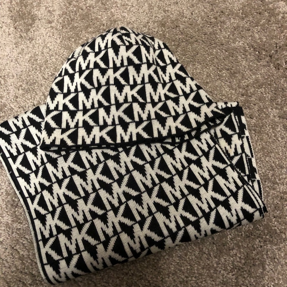 Michael Kors scarf and beanie